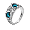 Blue Eyed Owl Ring 1