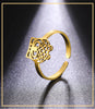 Gold and Steel Skyrim Owl Ring