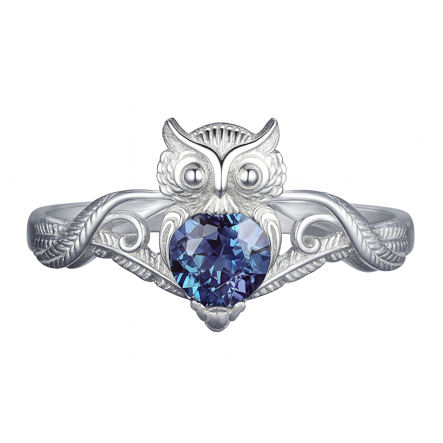 Gothic Owl Punk Ring for Women